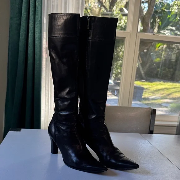 Nando Muzi Italian leather Knee-High Boots - Picture 2 of 7
